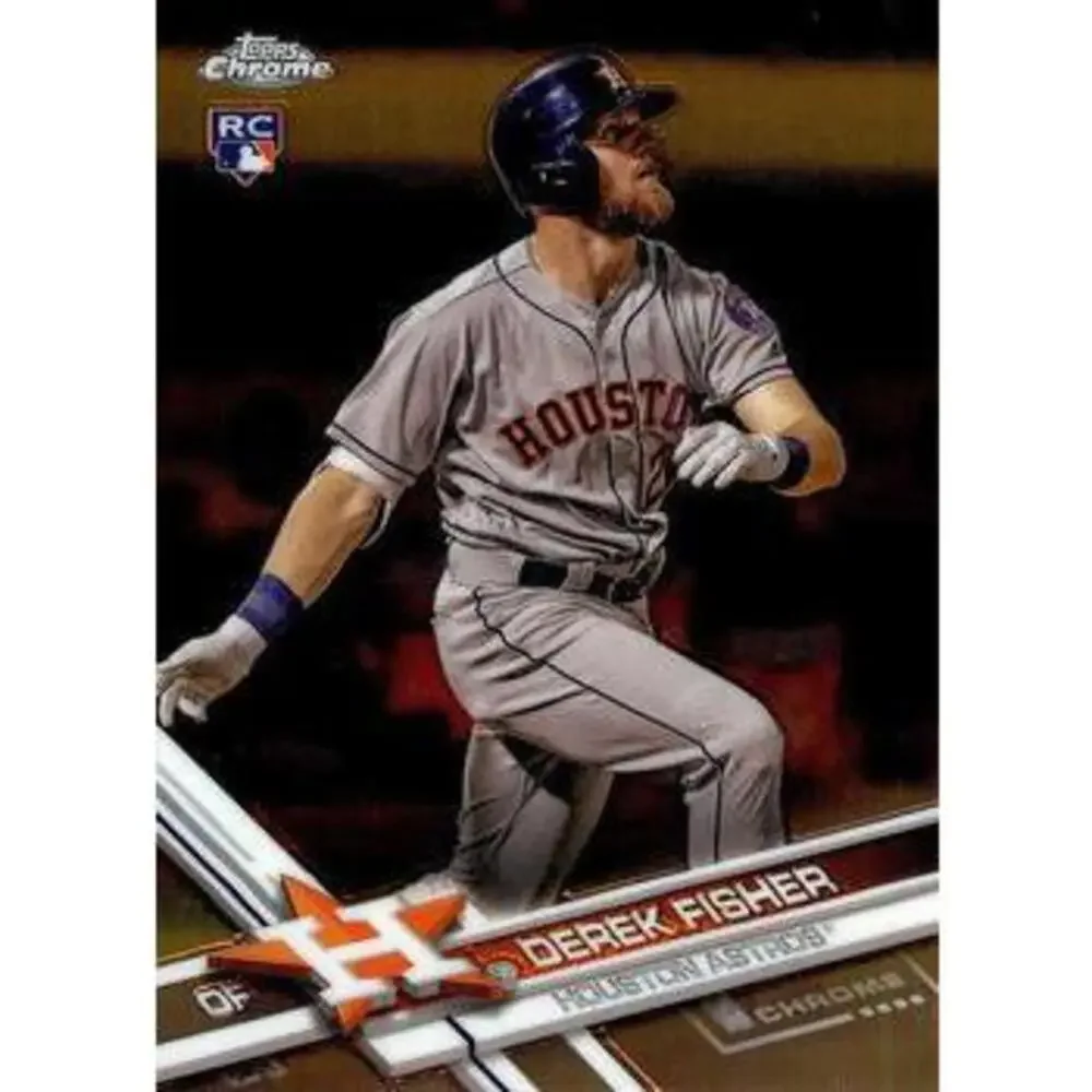 2017 Topps Chrome Update Derek Fisher RC HMT22 Houston Astros